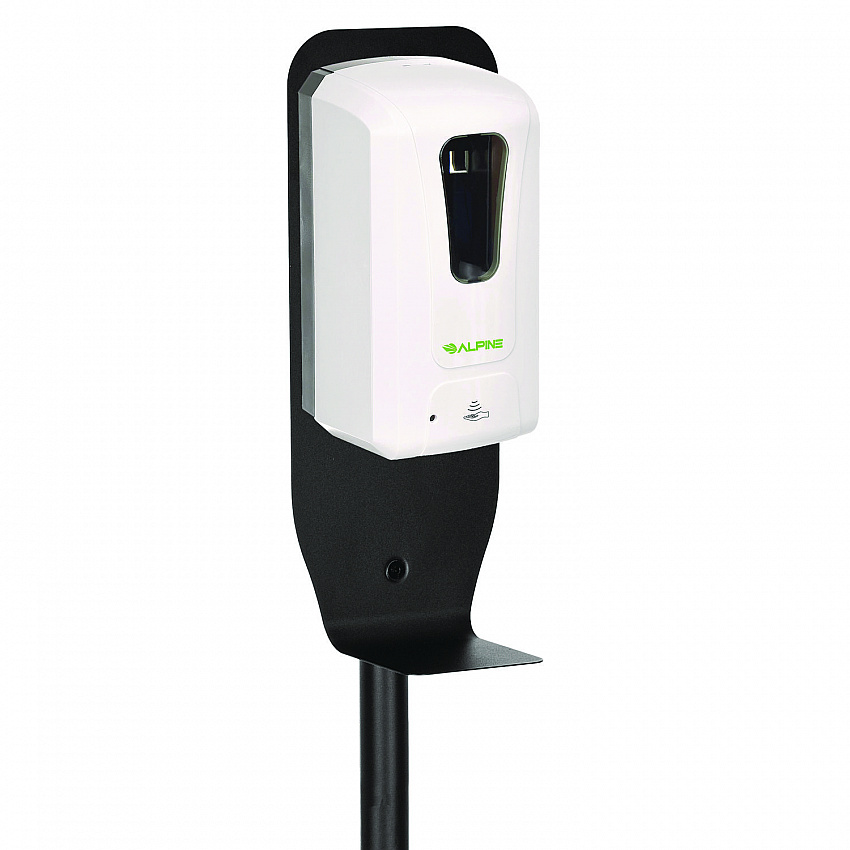 Automatic Foam Hand Sanitizer/Soap Dispenser with Floor Stand, 40 oz, 4.48 x 6 x 45, White (ALP430FS)