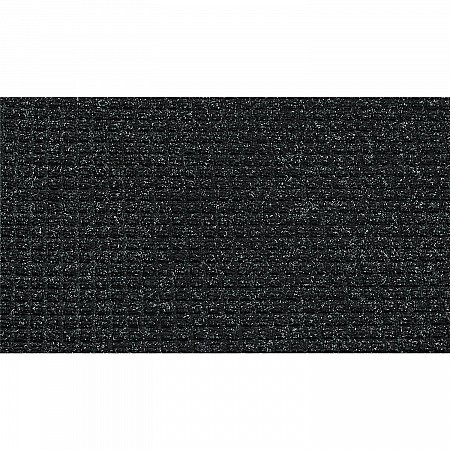 Super-Soaker Wiper/Scraper Mat with Gripper Bottom, Rectangular, Charcoal Gray Loop Pile Surface, 46