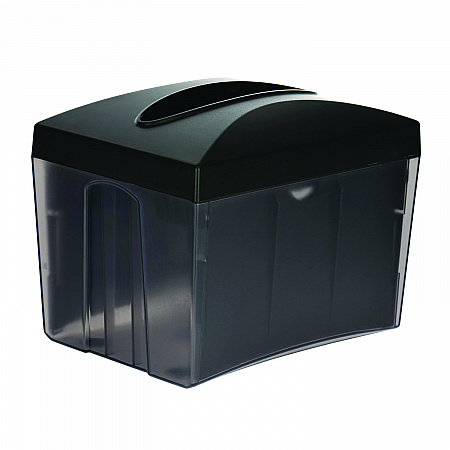 Interfold Table Top Dispenser Napkin Holder, 5.9 x 8 x 6.5, Black (ALP4332)