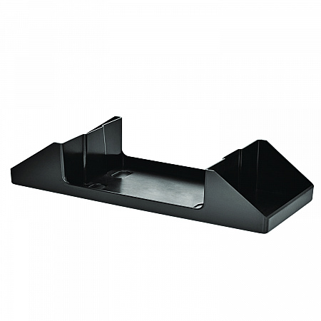 Interfold Table Top Dispenser Napkin Holder with Caddy, 6 x 14.17 x 6.5, Black (ALP4332C)