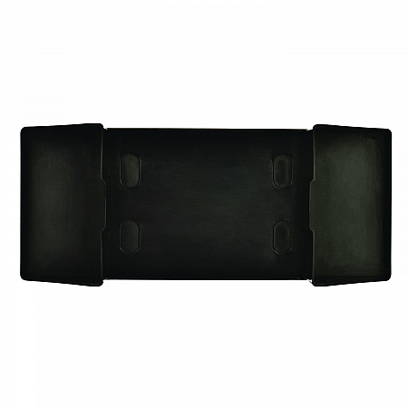 Interfold Table Top Dispenser Napkin Holder with Caddy, 6 x 14.17 x 6.5, Black (ALP4332C)