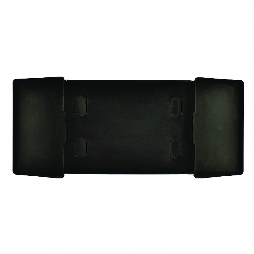 Interfold Table Top Dispenser Napkin Holder with Caddy, 6 x 14.17 x 6.5, Black (ALP4332C)