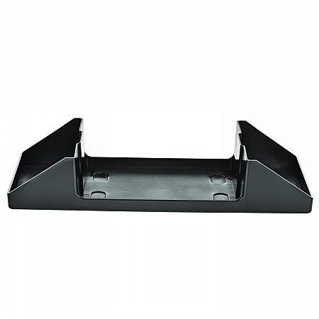 Interfold Table Top Dispenser Napkin Holder with Caddy, 6 x 14.17 x 6.5, Black (ALP4332C)