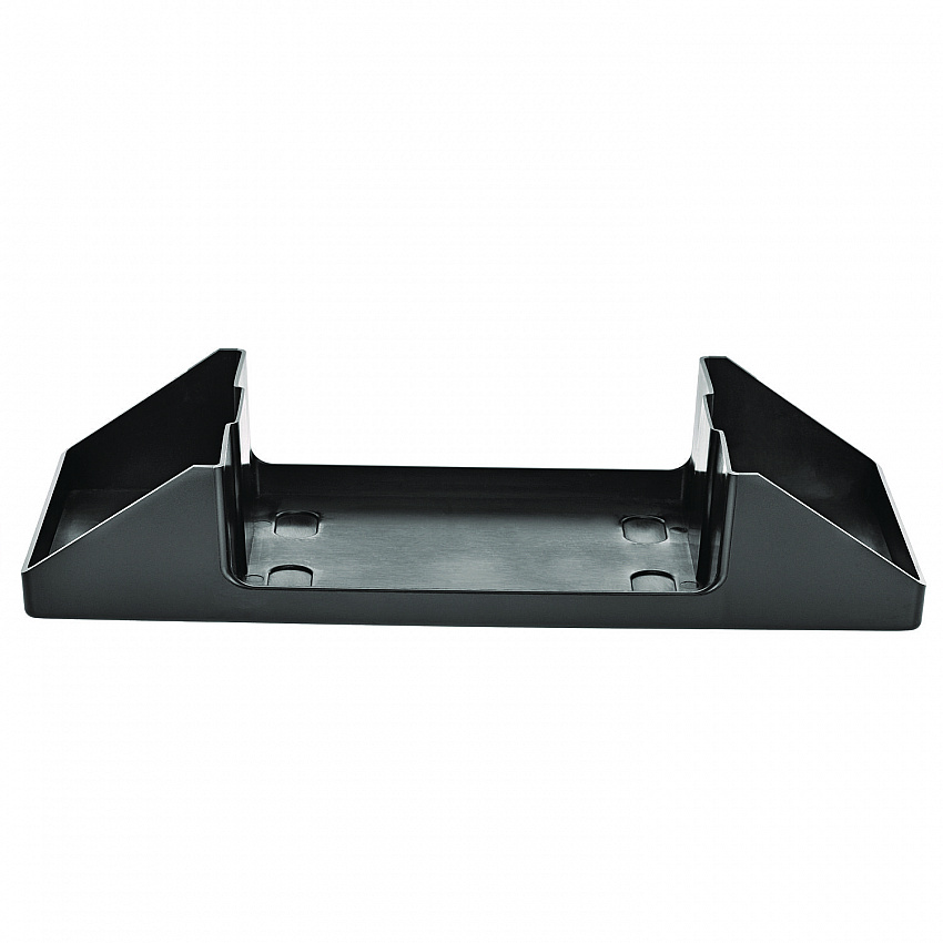 Interfold Table Top Dispenser Napkin Holder with Caddy, 6 x 14.17 x 6.5, Black (ALP4332C)