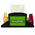 Interfold Table Top Dispenser Napkin Holder with Caddy, 6 x 14.17 x 6.5, Black (ALP4332C)