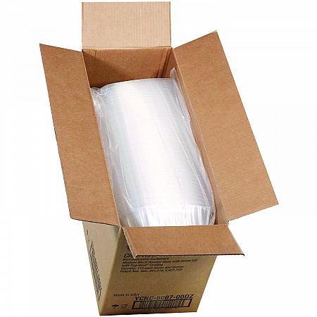 MealMaster Chicken Roaster Base/Lid, 10 x 7.5 x 4, Black/Clear, Plastic, 110/Carton (YCNC600700DZ)