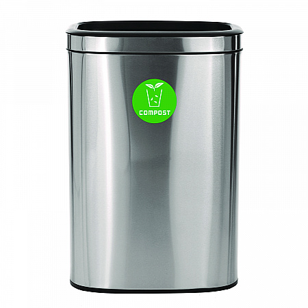 10.5 Gallon Compost Can, Brushed Stainless Steel (ALP47040LCO)
