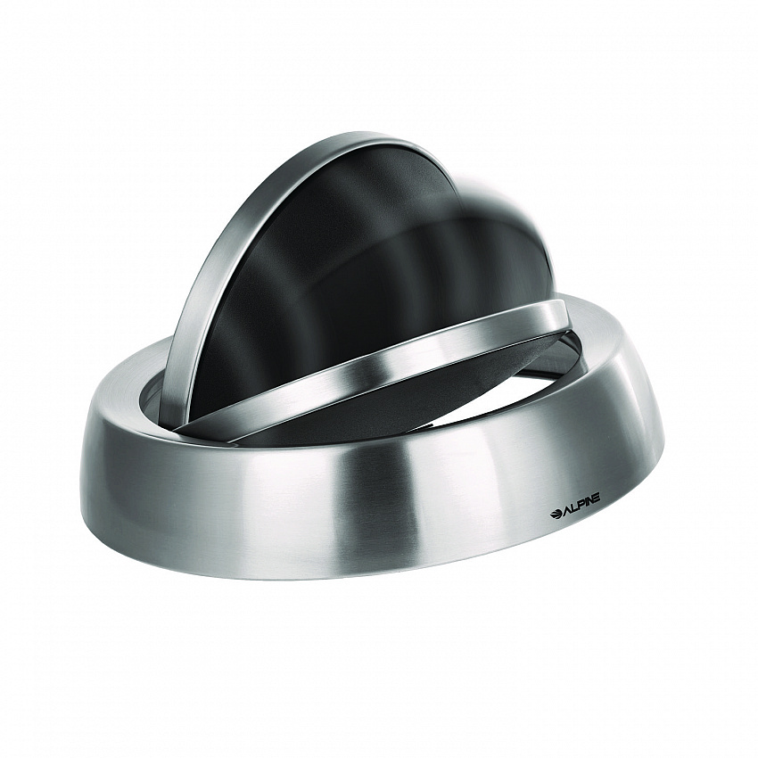 17 Gallon Stainless Steel Commercial Trash Can with Swing Lid (ALP47065L1)