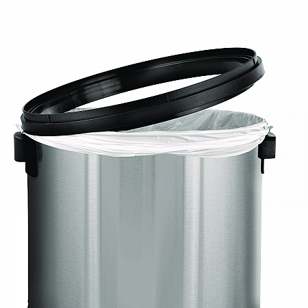 17 Gallon Stainless Steel Commercial Trash Can with Swing Lid (ALP47065L1)
