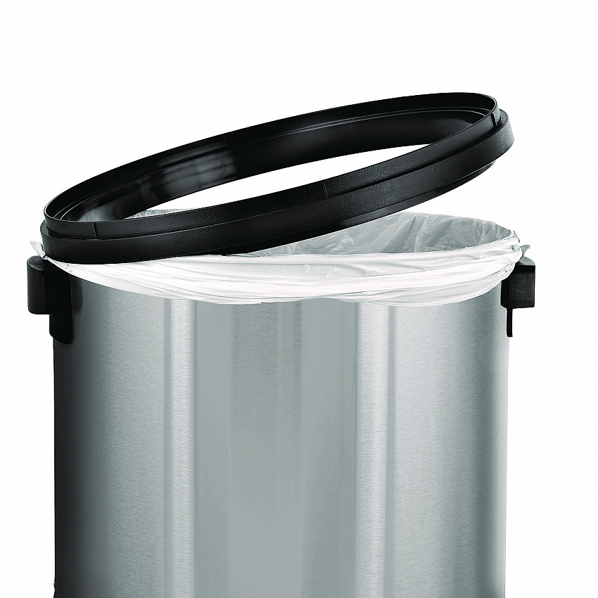 17 Gallon Stainless Steel Commercial Trash Can with Swing Lid (ALP47065L1)