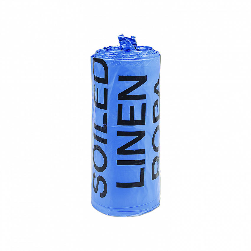 Institutional Low-Density Can Liners, Soiled Linen, 30 gal, 1 mil, 30" x 43", Blue, 200/Carton (BR3043XHVB)