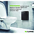 Stainless Steel Wall-Mounted Sanitary Napkin Receptacle, Black (ALP451SSBBLK)
