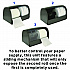 Side-by-Side Double Roll Toilet Tissue Dispenser, 6.3 x 6.3 x 10.3, Gray (ALP452GRY)