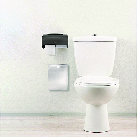 Side-by-Side Double Roll Toilet Tissue Dispenser, 6.3 x 6.3 x 10.3, Gray (ALP452GRY)