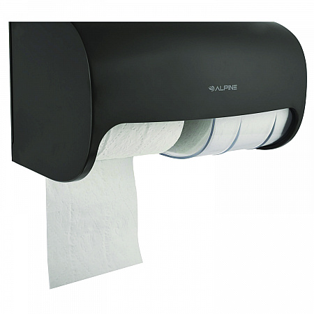 Side-by-Side Double Roll Toilet Tissue Dispenser, 6.3 x 6.3 x 10.3, Gray (ALP452GRY)
