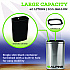 Stainless Steel Rectangular Liner Open Top Trash Can, 10.5 gal, Brushed Stainless Steel (ALP47040L)