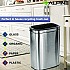 Stainless Steel Rectangular Liner Open Top Trash Can, 10.5 gal, Brushed Stainless Steel (ALP47040L)