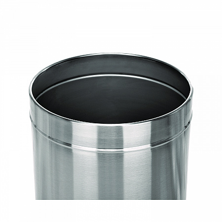 27 Gallon Stainless Steel Commercial Indoor Trash Can, Brushed Stainless Steel (ALP47527)