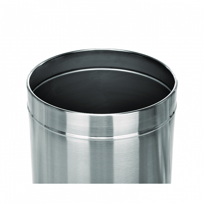 27 Gallon Stainless Steel Commercial Indoor Trash Can, Brushed Stainless Steel (ALP47527)