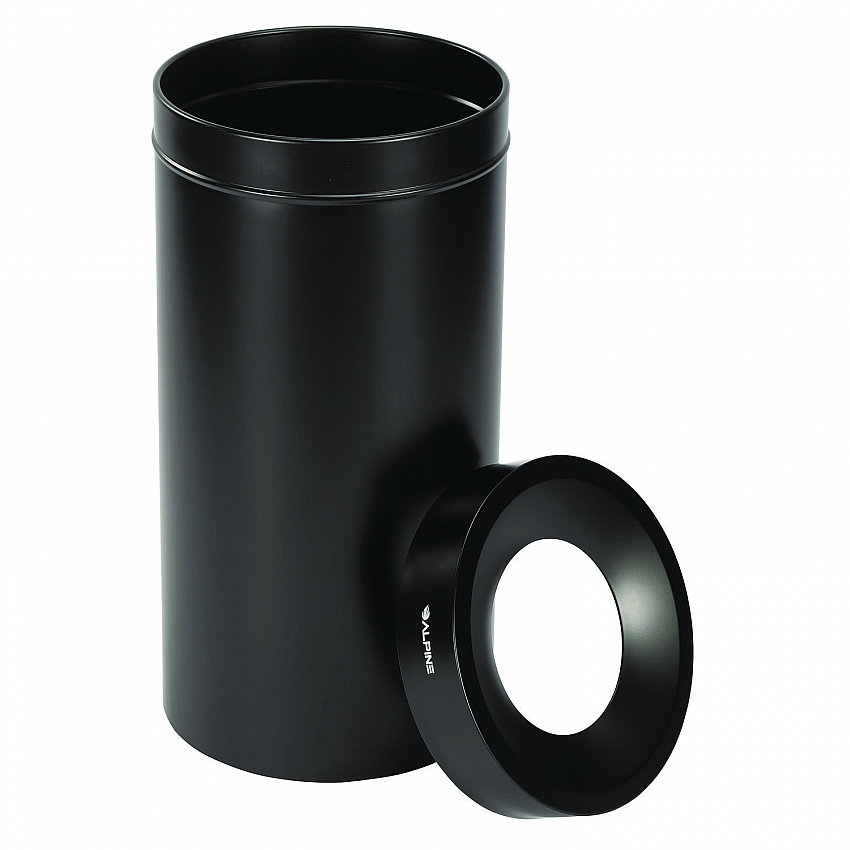 27 Gallon Stainless Steel Commercial Indoor Trash Can, Black (ALP47527BLK)