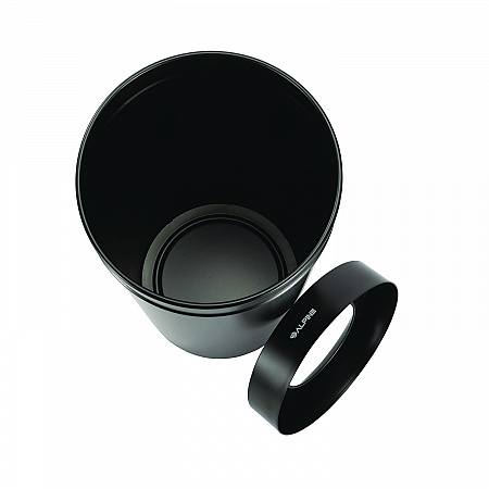 27 Gallon Stainless Steel Commercial Indoor Trash Can, Black (ALP47527BLK)