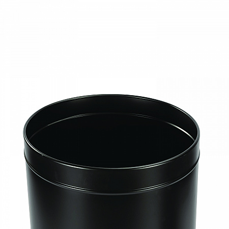 27 Gallon Stainless Steel Commercial Indoor Trash Can, Black (ALP47527BLK)