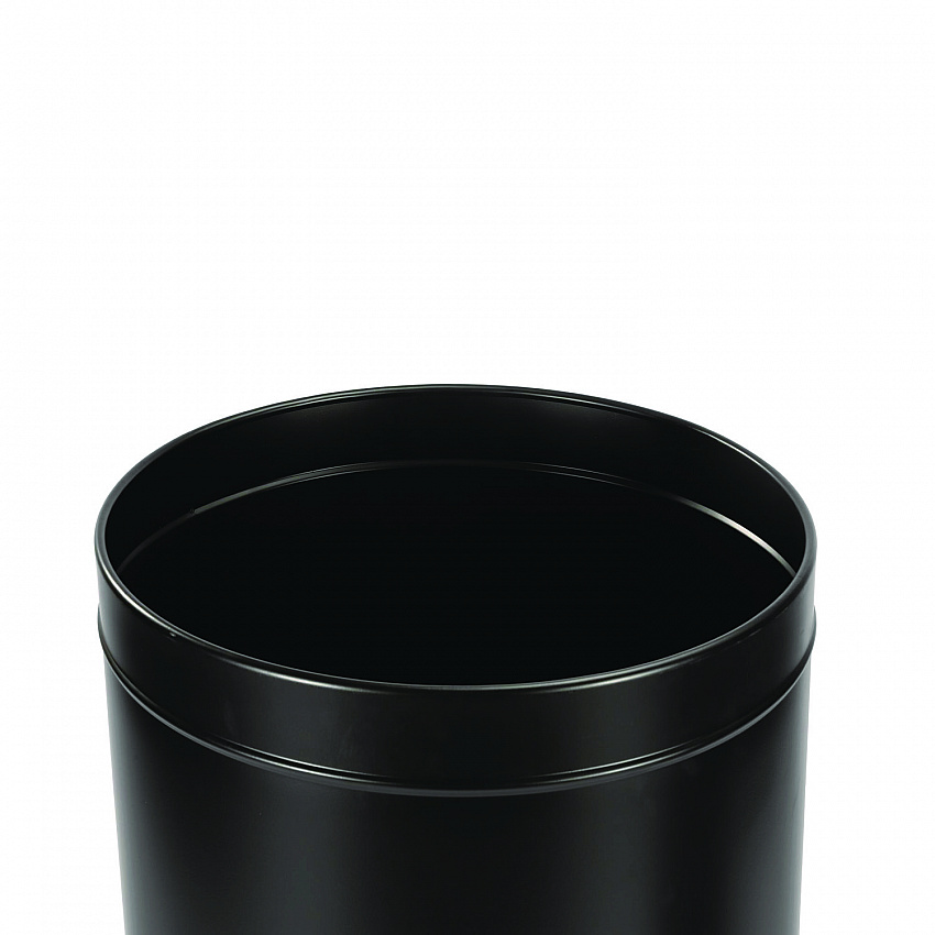 27 Gallon Stainless Steel Commercial Indoor Trash Can, Black (ALP47527BLK)
