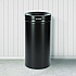 27 Gallon Stainless Steel Commercial Indoor Trash Can, Black (ALP47527BLK)