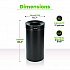 27 Gallon Stainless Steel Commercial Indoor Trash Can, Black (ALP47527BLK)