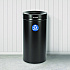 27 Gallon Stainless Steel Recycling Can, Black (ALP47527BLKR)