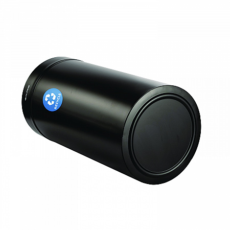 27 Gallon Stainless Steel Recycling Can, Black (ALP47527BLKR)