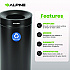 27 Gallon Stainless Steel Recycling Can, Black (ALP47527BLKR)