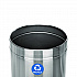 27 Gallon Stainless Steel Recycling Can and Trash Receptacle, Brushed Stainless Steel (ALP47527RT)