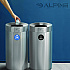 27 Gallon Stainless Steel Recycling Can and Trash Receptacle, Brushed Stainless Steel (ALP47527RT)