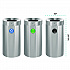 27 Gallon Stainless Steel Compost Bin, Recycling Can and Trash Receptacle, Brushed Stainless Steel (ALP47527RTCO)