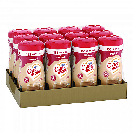 Non-Dairy Powdered Creamer, Original, 11 oz Canister, 12/Carton (55882CT)