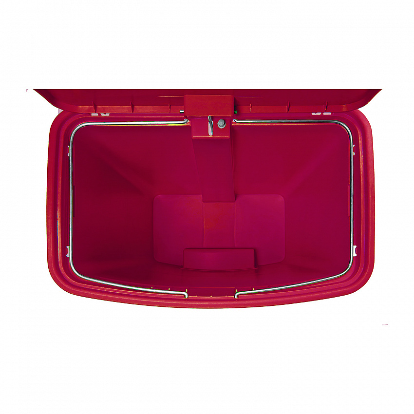 Streamline Resin Step-On Container, Front Step Style, 8 gal, Polyethylene, Red (1883564)