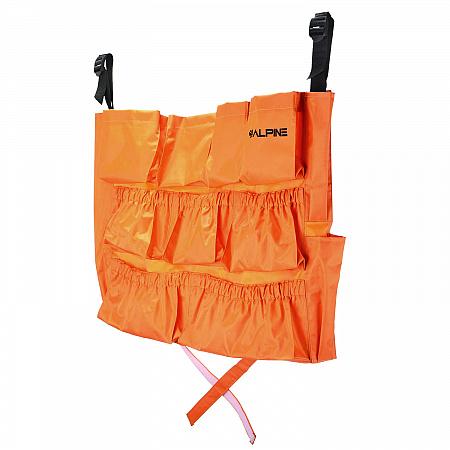 12-Pocket Trash Can Caddy Bag, 12 Compartments, 29 x 19.5, Orange (ALP47771)