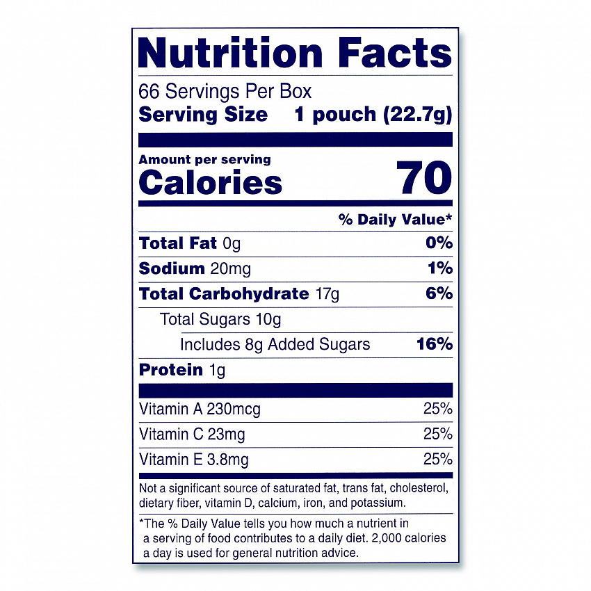 Fruit Snacks, Mixed Fruit, 0.8 oz Pouch, 66 Pouches/Box (20900320)