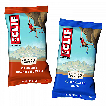 Energy Bar, Variety Pack, Chocolate Chip/Crunchy Peanut Butter, 2.4 oz, 20/Box (22000438)