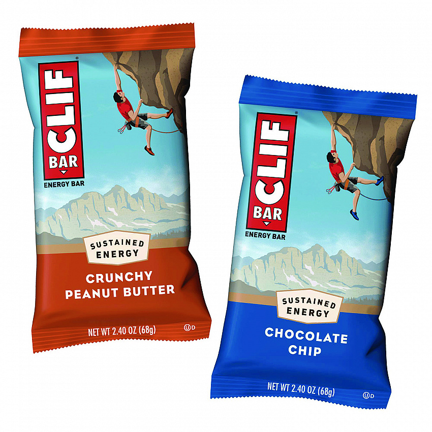 Energy Bar, Variety Pack, Chocolate Chip/Crunchy Peanut Butter, 2.4 oz, 20/Box (22000438)