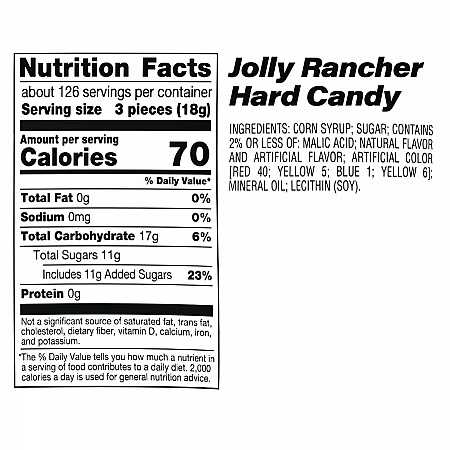 Chewy and Hard Candy Party Asst, Jolly Rancher/Starburst, 8.5 lbs Total, 2 Bag Bundle (600B0003)