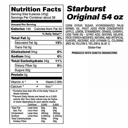 Chewy and Hard Candy Party Asst, Jolly Rancher/Starburst, 8.5 lbs Total, 2 Bag Bundle (600B0003)