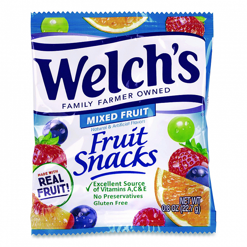 Fruit Snacks, Mixed Fruit, 0.9 oz Pouch, 40/Box (PIM94068)