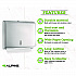 Horizontal C-Fold/Multi-Fold Paper Towel Dispenser, 10.2 x 4 x 11.2, Brushed Nickel (ALP481)