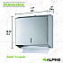 Horizontal C-Fold/Multi-Fold Paper Towel Dispenser, 10.2 x 4 x 11.2, Brushed Nickel (ALP481)