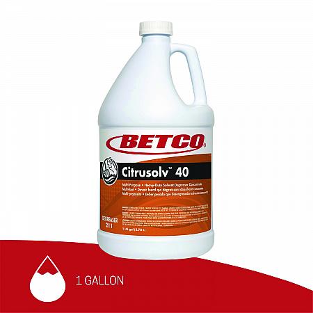 Citrusolv 40 HD Degreaser, Citrus Scent, 1 gal Bottle, 4/Carton (2110400)