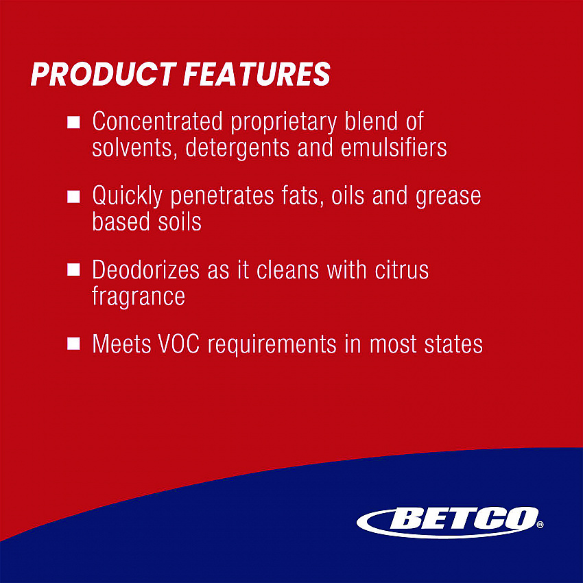Citrusolv 40 HD Degreaser, Citrus Scent, 1 gal Bottle, 4/Carton (2110400)