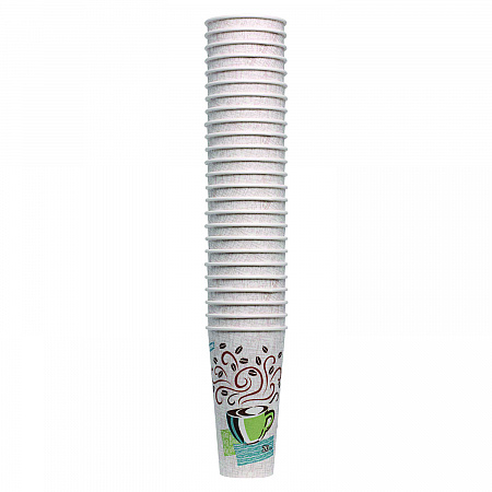 PerfecTouch Paper Hot Cups, 20 oz, Coffee Haze Design, 25/Pack (5320CDPK)