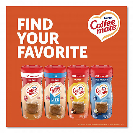 Hazelnut Creamer Powder, 15 oz Canister (12345)